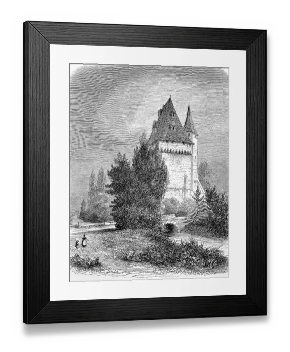 Framed Print : Keep, kype, a type of fortified tower