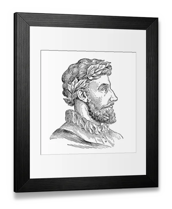 Framed Print : Torquato Tasso, Italian poet of the 16th century