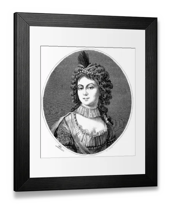 Framed Print : Princess Charlotte of Saxe-Hildburghausen Framed Print : Princess Charlotte of Saxe-Hildburghausen