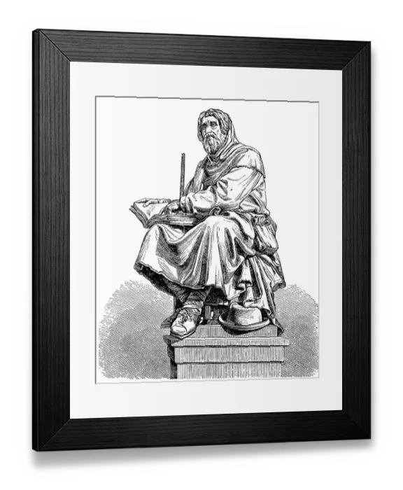 Framed Print : Petrus Valdes or Walde, also Waldus