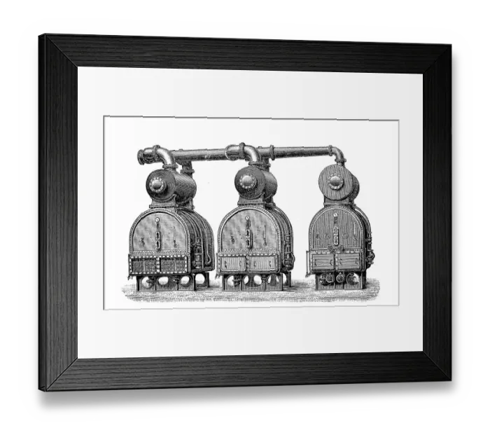 Framed Print : Sugar refinery in the 19th century Framed Print : Sugar refinery in the 19th century
