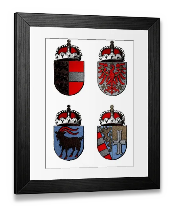 Framed Print : Coat of arms of the Austro-Hungarian Crown Lands: Carinthia