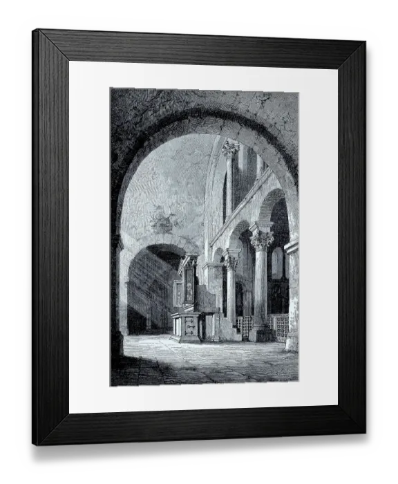 Framed Print : Aachen Cathedral, the Charlemagne Throne