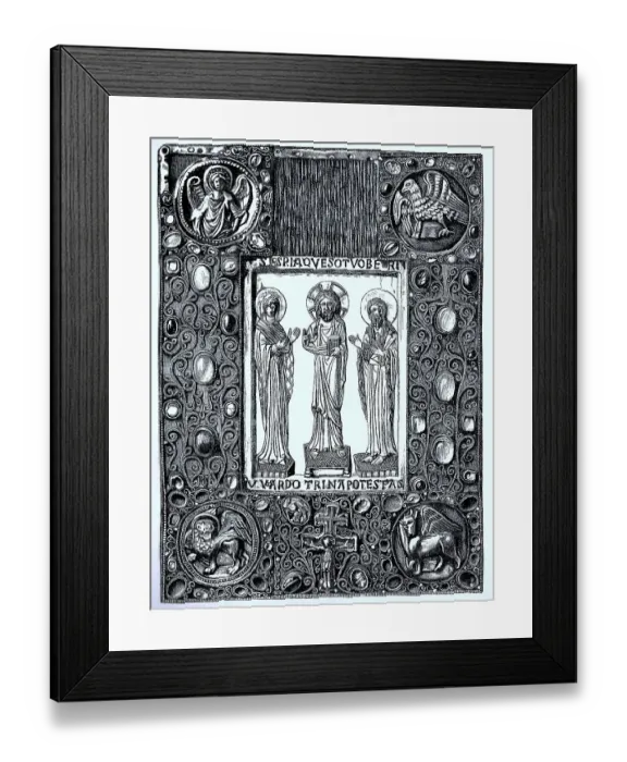 Framed Print : Book cover, St. Bernward's School