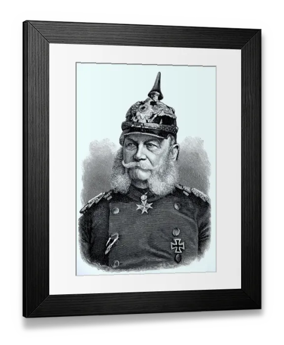 Framed Print : Portrait of Wilhelm I. 22. March 1797, 9