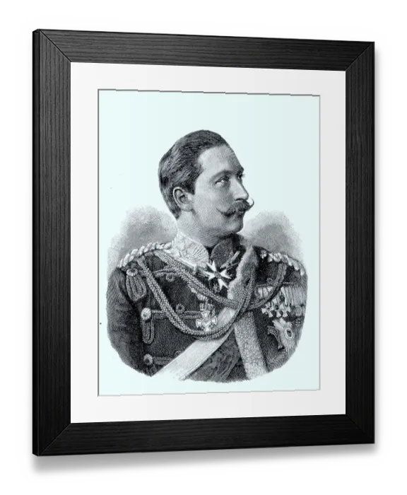 Framed Print : Portrait of Wilhelm II, full name Friedrich Wilhelm Victor Albert of Prussia Framed Print : Portrait of Wilhelm II, full name Friedrich Wilhelm Victor Albert of Prussia