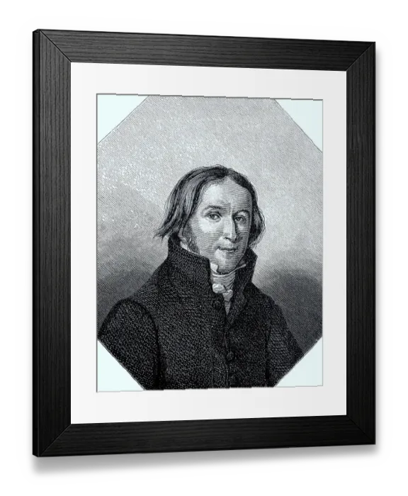 Framed Print : Portrait of Ernst Moritz Arndt from 1817 Framed Print : Portrait of Ernst Moritz Arndt from 1817