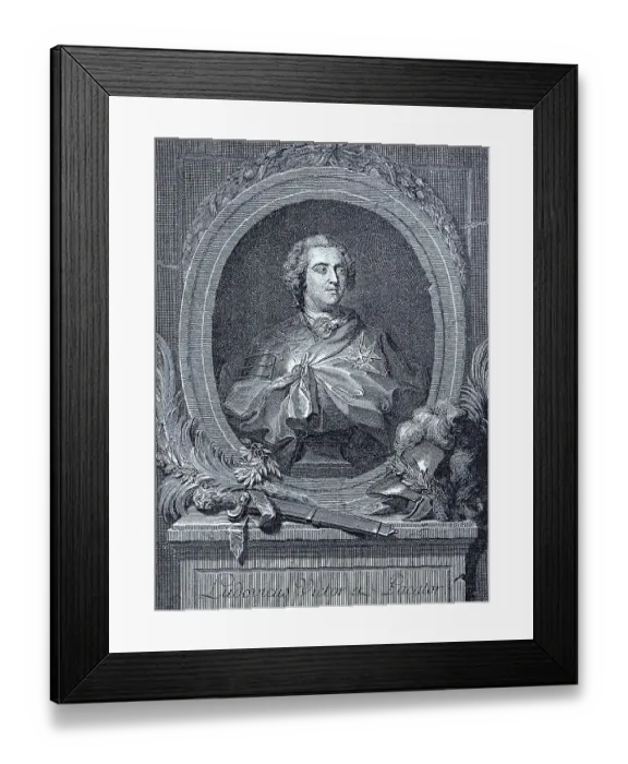 Framed Print : Louis XV, and Navarre and Duke Anjou