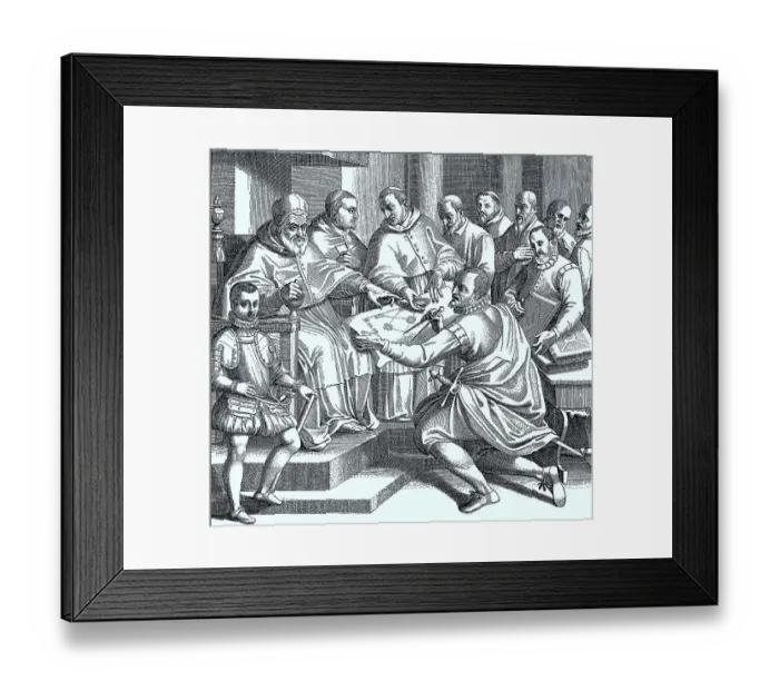 Framed Print : Pope Sixtus V 13 December 1521