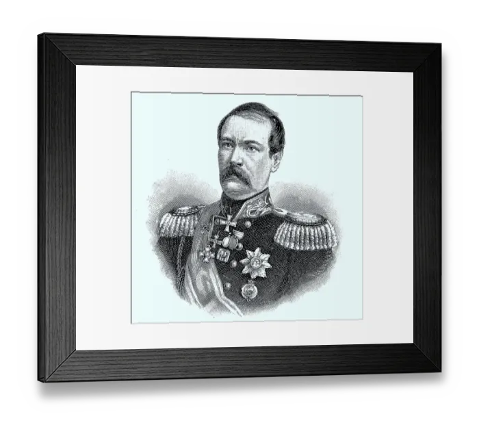 Framed Print : Count Eduard Iwanowitsch von Totleben Framed Print : Count Eduard Iwanowitsch von Totleben