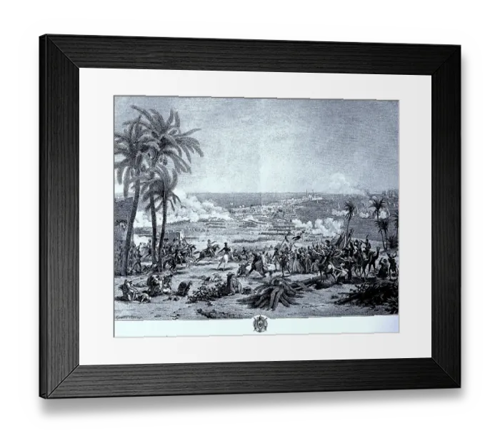 Framed Print : Napoleon's victory over the Turks at Abukir