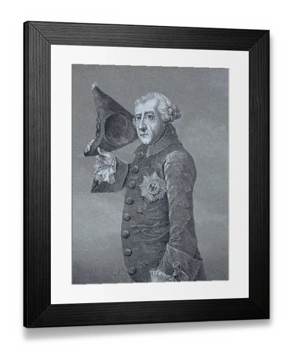Framed Print : Portrait of Frederick II or Frederick the Great
