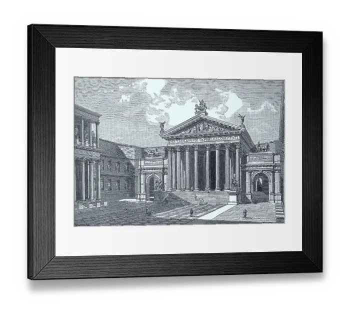 Framed Print : The Forum of Augustus, reconstruction G Framed Print : The Forum of Augustus, reconstruction G