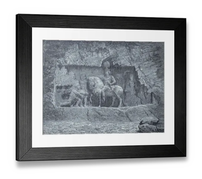Framed Print : Relief of the royal tombs of Persepolis