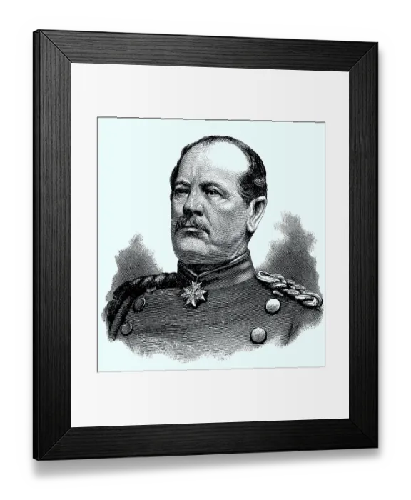 Framed Print : Karl Wilhelm Friedrich August Leopold Graf von Werder
