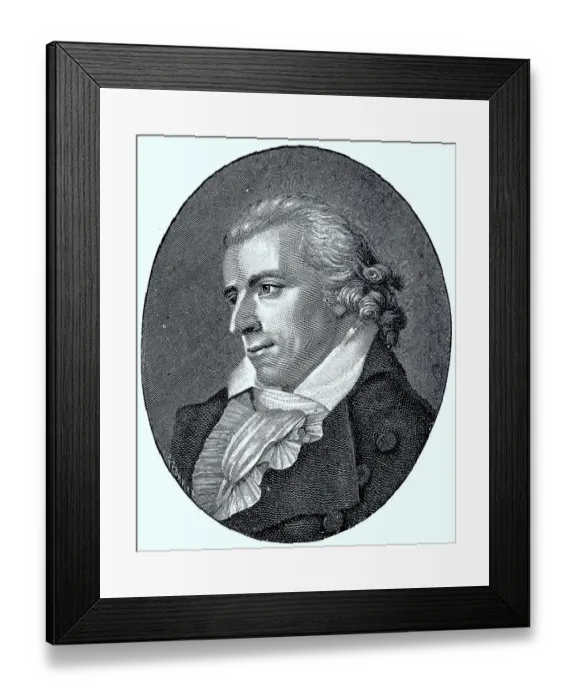 Framed Print : Johann Christoph Friedrich von Schiller Framed Print : Johann Christoph Friedrich von Schiller
