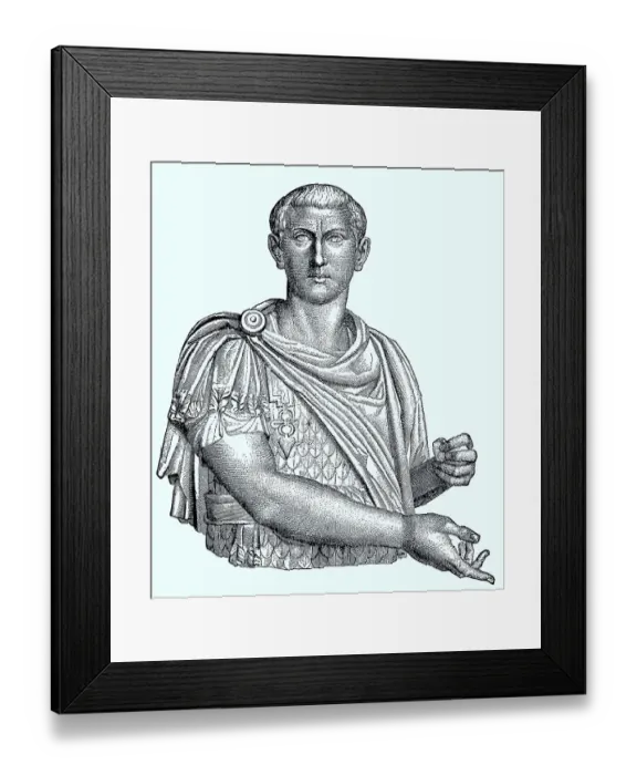 Framed Print : The marble bust of Marcus Antonius Gordianus Framed Print : The marble bust of Marcus Antonius Gordianus
