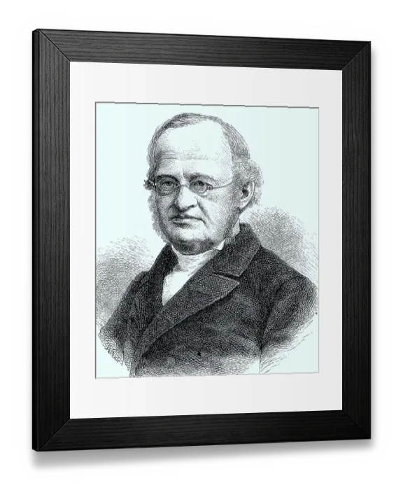 Framed Print : Justus Joseph Georg Friedrich Karl Zimmermann
