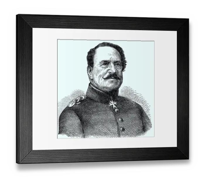 Framed Print : Alexander Friedrich Adolf Heinrich von Zastrow