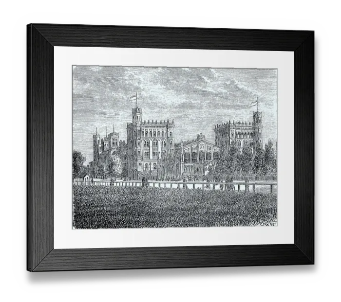 Framed Print : The North Railway Station in Vienna in 1878 Framed Print : The North Railway Station in Vienna in 1878