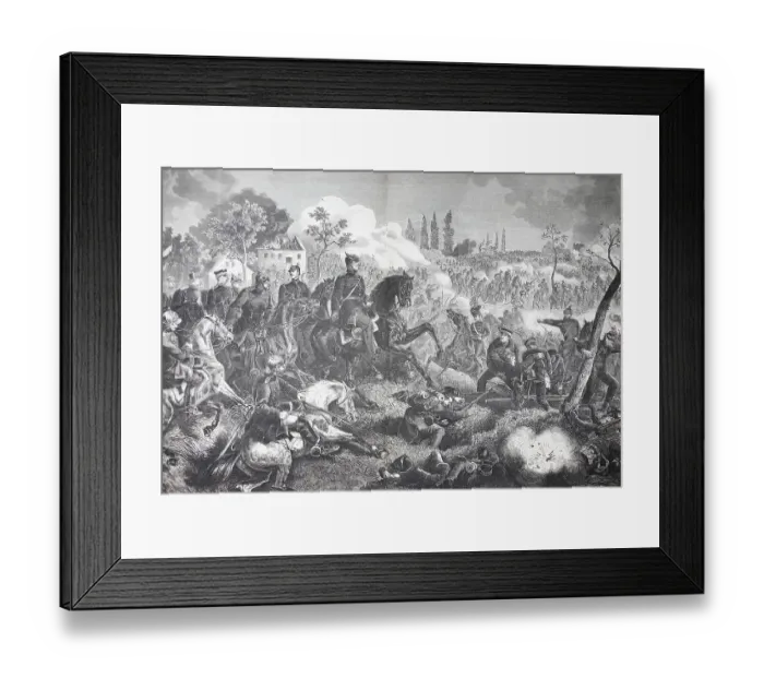 Framed Print : King William at the Battle of Gravelotte Framed Print : King William at the Battle of Gravelotte