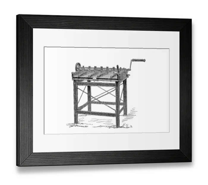 Framed Print : Pappritz machine, is a machine that scrapes and prepares the cardboard Framed Print : Pappritz machine, is a machine that scrapes and prepares the cardboard