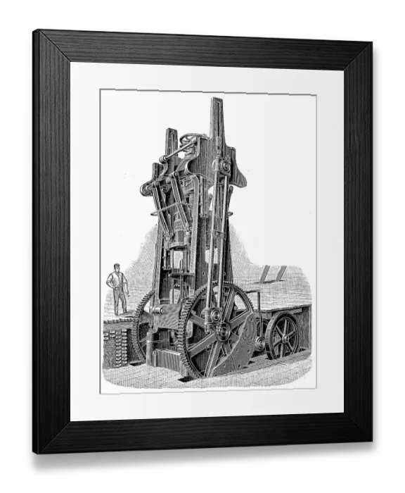 Framed Print : Ironmongery and metal industry Framed Print : Ironmongery and metal industry