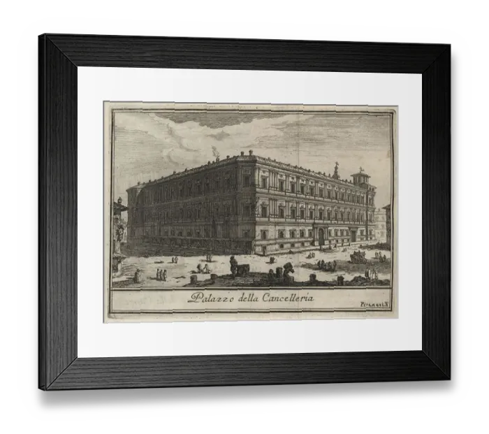 Framed Print : Palazzo della Cancelleria, 1767