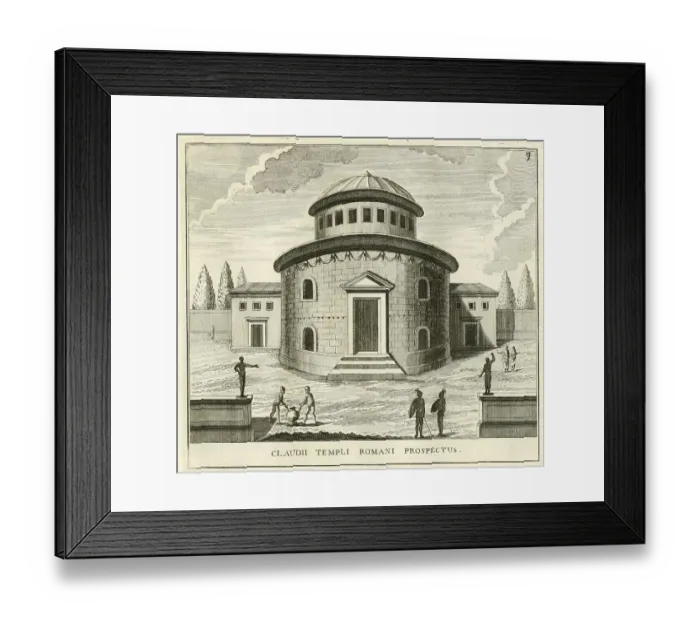 Framed Print : Temple of Claudius was a Roman temple on the hill of Caelius in ancient Rome Framed Print : Temple of Claudius was a Roman temple on the hill of Caelius in ancient Rome