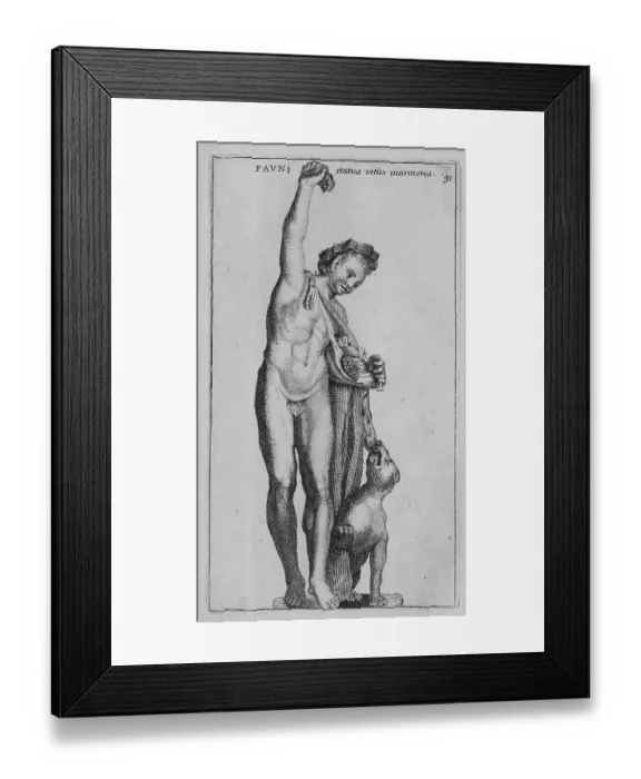 Framed Print : The Roman god Faun, Faunus, a forest spirit Framed Print : The Roman god Faun, Faunus, a forest spirit