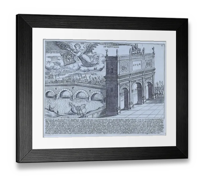 Framed Print : Ponte Trifonale in epoca romana Framed Print : Ponte Trifonale in epoca romana