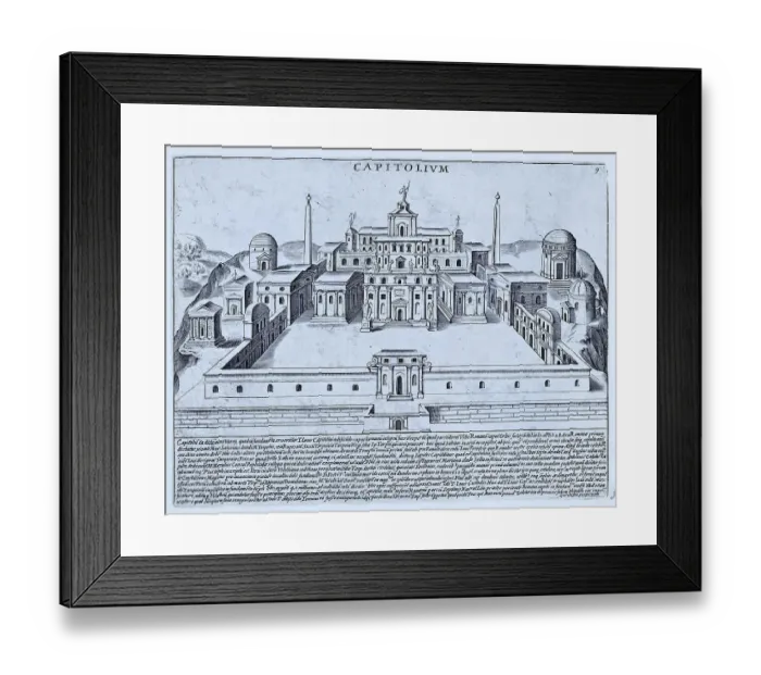 Framed Print : New Capitol and the Piazza del Campidoglio Framed Print : New Capitol and the Piazza del Campidoglio