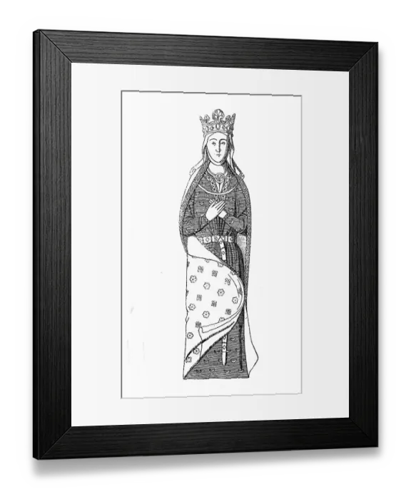 Framed Print : Isabella of Angouleme, born around 1188