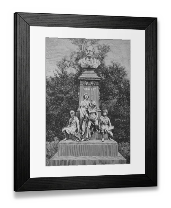Framed Print : The Franz Abbot Monument in Brunswick