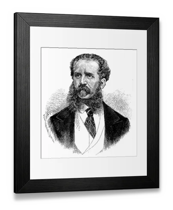 Framed Print : Marquis Visconti-Venosta (22 January 1829) (24 November 1914) was an Italian statesman Framed Print : Marquis Visconti-Venosta (22 January 1829) (24 November 1914) was an Italian statesman