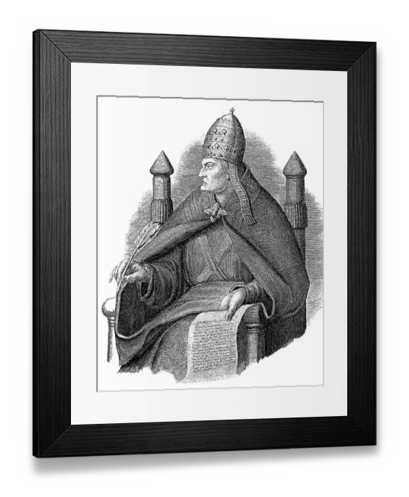 Framed Print : Gregory VII originally Hildebrand of Soana Framed Print : Gregory VII originally Hildebrand of Soana