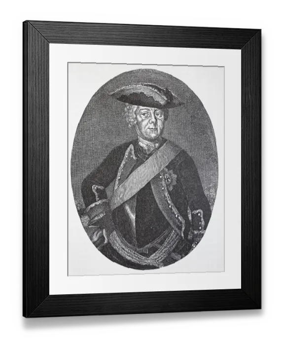 Framed Print : Hans Karl von Winterfeldt, 4 April 1707