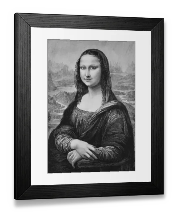 Framed Print : Mona Lisa by Leonardo da Vinci Framed Print : Mona Lisa by Leonardo da Vinci
