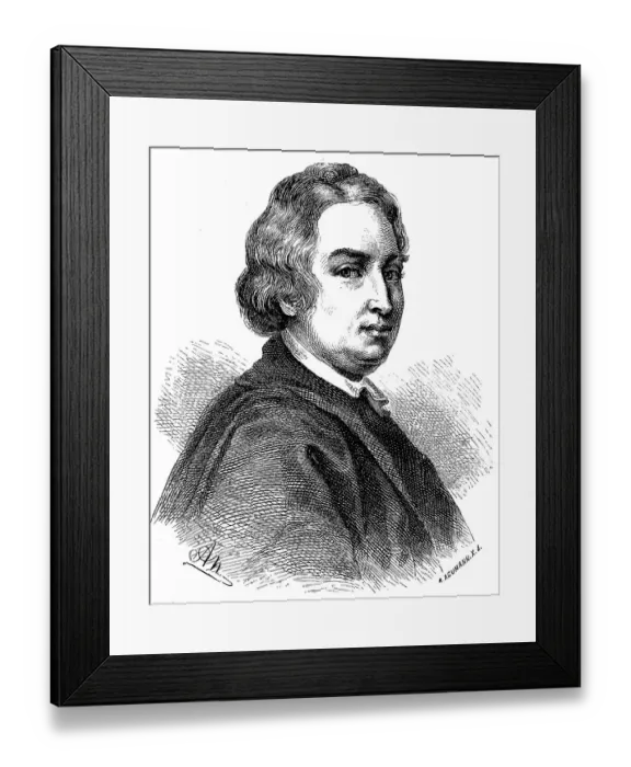Framed Print : John Dryden, 19 August 1631, 12 May 1700