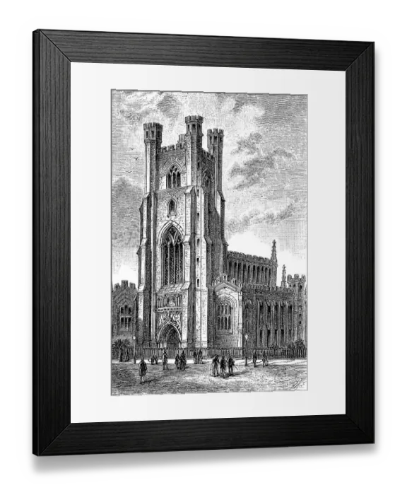 Framed Print : St. Mary's Church in Cambridge
