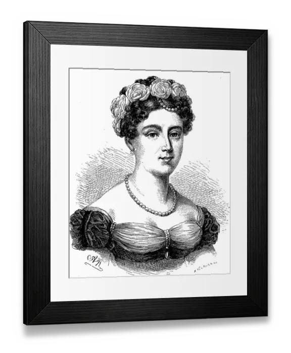 Framed Print : Angelica Catalani (1780-1849), one of the best sopranos of her time