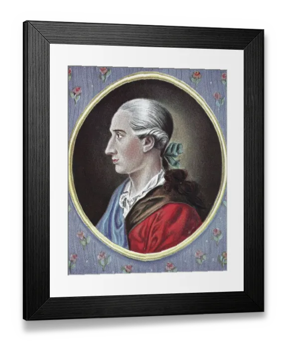 Framed Print : Johann Wolfgang von Goethe, 28 August 1749 Framed Print : Johann Wolfgang von Goethe, 28 August 1749