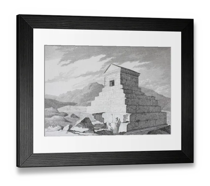 Framed Print : The Tomb of Saint Cyrus, Persia