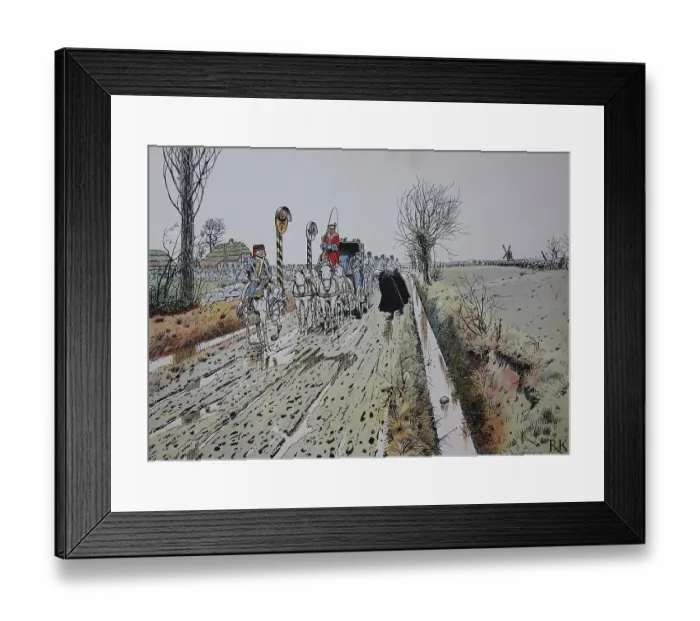 Framed Print : Frederick the Great, Frederick II 1712-1786 in the First Silesian War