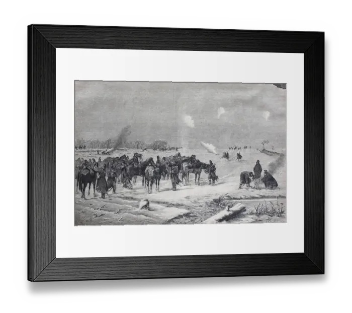 Framed Print : Winter Memory from the Paris Days of 1870
