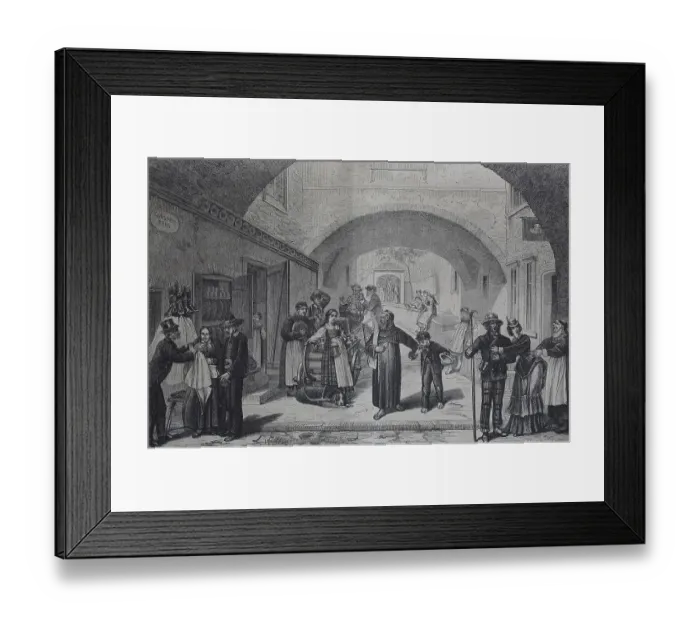 Framed Print : Stairway to the Kapuzinerberg near Salzburg