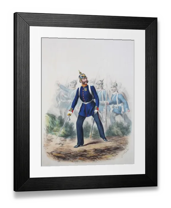 Framed Print : Prussian Army, Prussian Guard, Emperor Alexander Guard