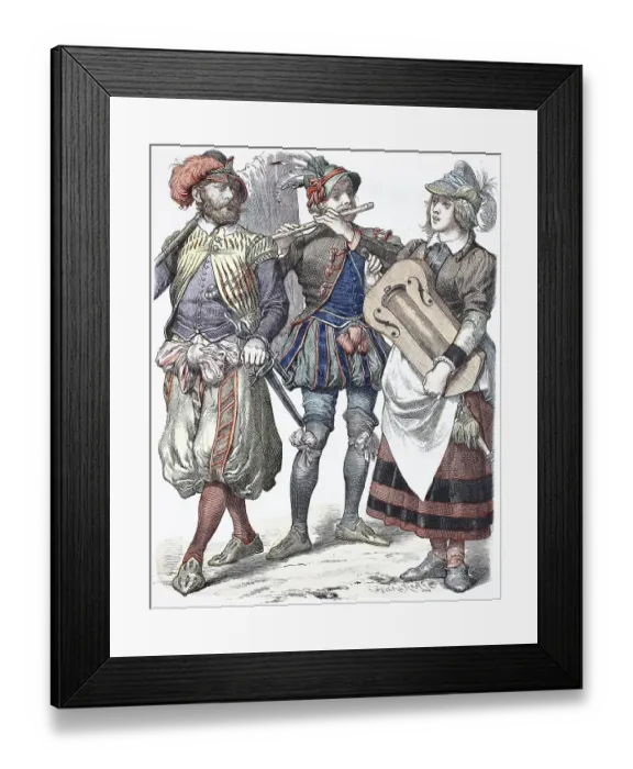 Framed Print : Folk traditional costume, clothing Framed Print : Folk traditional costume, clothing