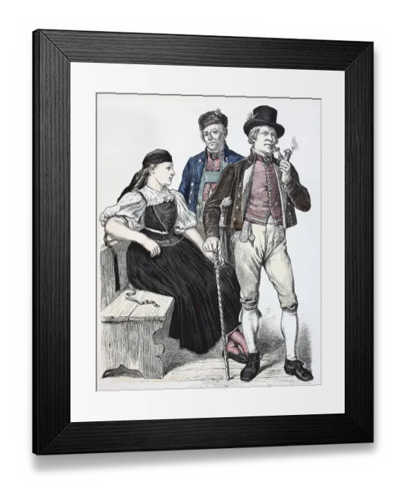 Framed Print : Folk traditional costume, clothing Framed Print : Folk traditional costume, clothing