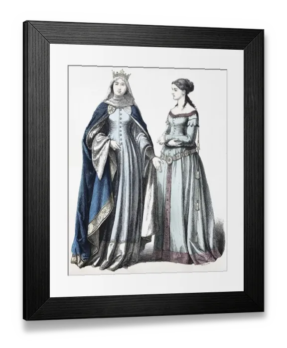 Framed Print : Folk traditional costume, Clothing